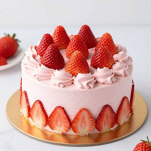 Strawberry Watermelon Rose Cake