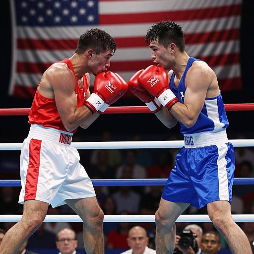 Dynamic Boxing Match in Action