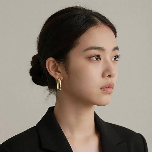 Elegant Portrait of a Woman in Black