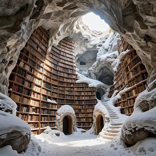 Ethereal Mountain Cavern Library