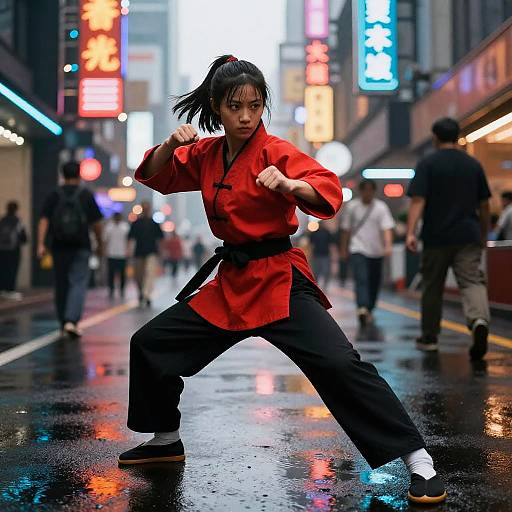 Dynamic Street Fighter Asian Girl