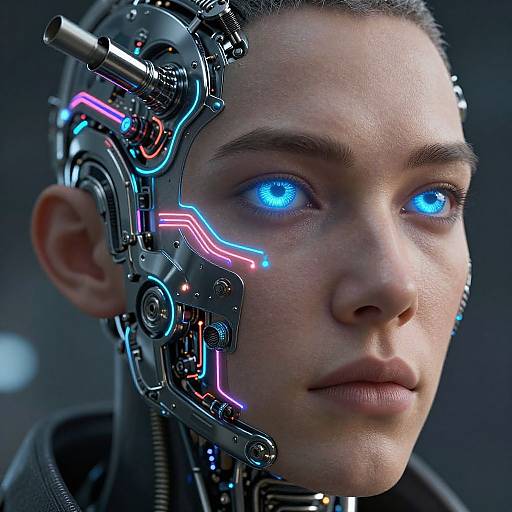 Futuristic Reactor Face Model