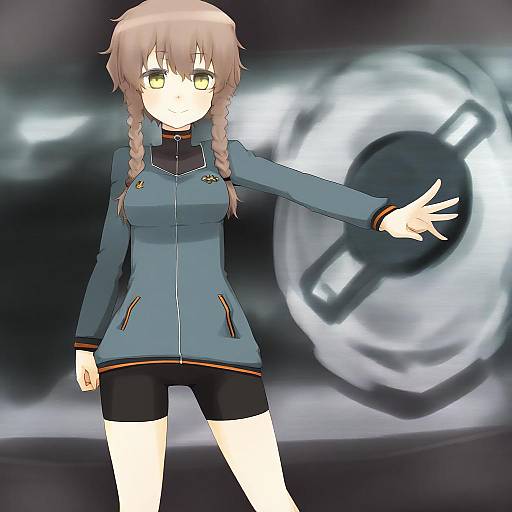 Illustration of Amane suzuha, steins;gate in the style of I.u.y