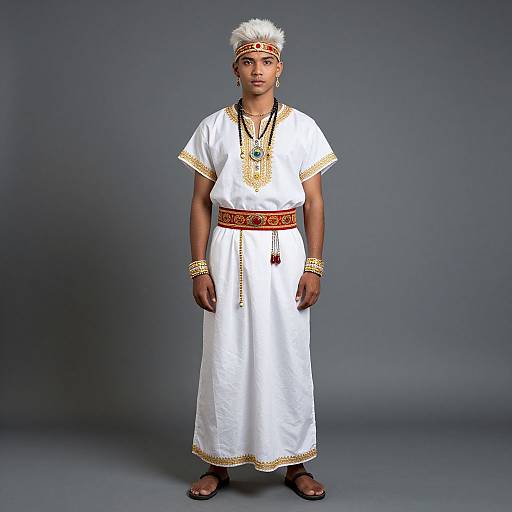 Native Costume Male Character Portrait