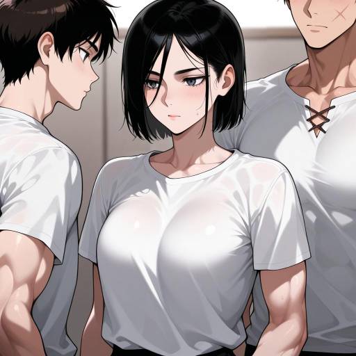 Eren Yeager with Two Boys Scene