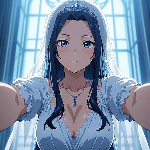 Anime Screencap: Girl in White Gown