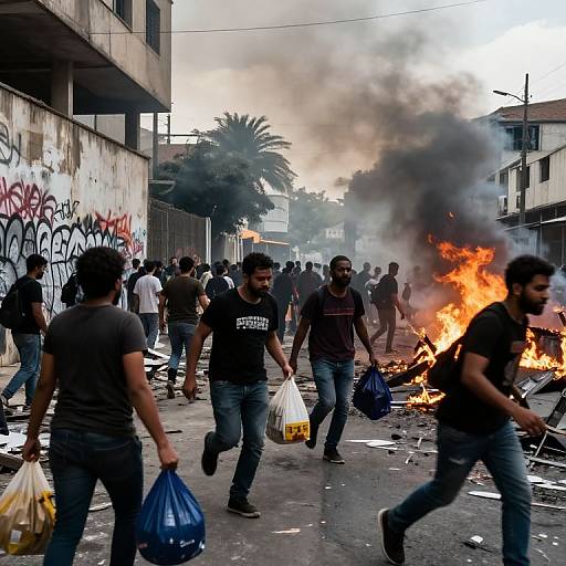 Urban Uprising: Looting Chaos Scene