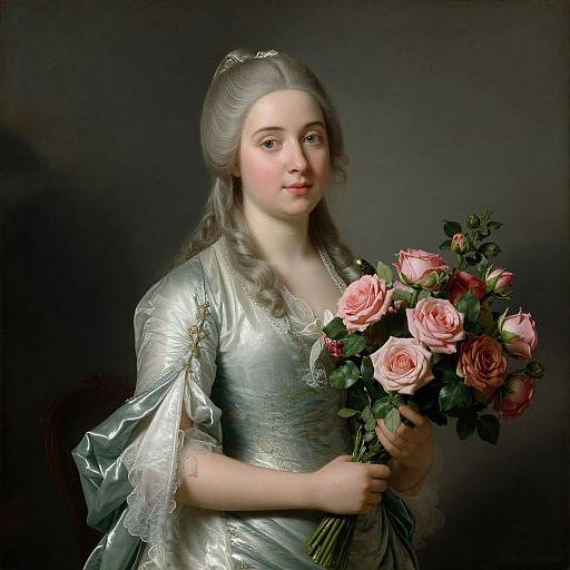 Boucher's Young Woman with Roses