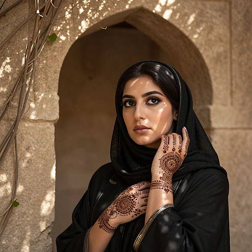 Photorealistic Portrait of Middle Eastern Woman