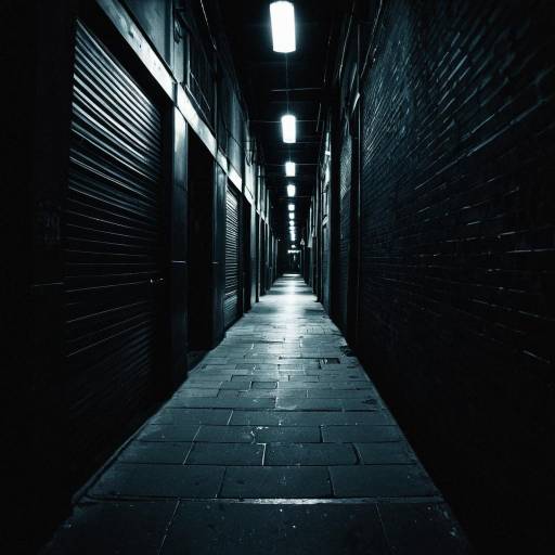 Dramatic Neo-Noir Urban Alleyway Scene