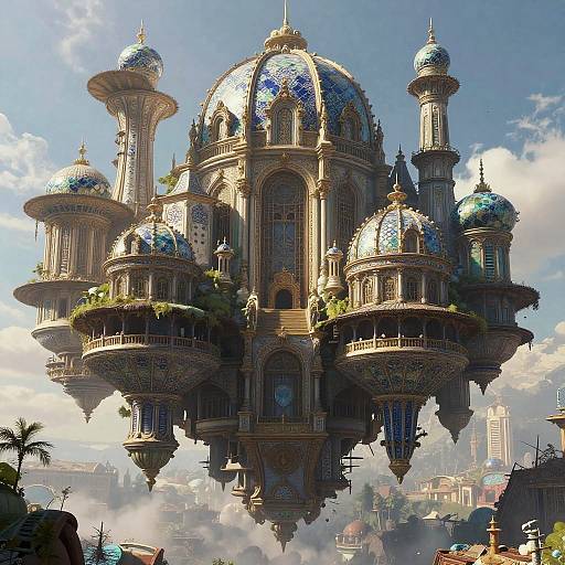 Baroque Dystopian Floating City