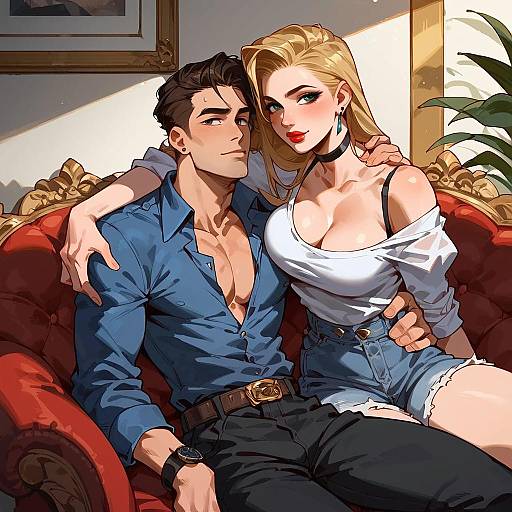 Cozy Scene with Andy and Leyley