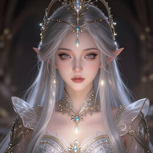 Ethereal Elven Queen Portrait