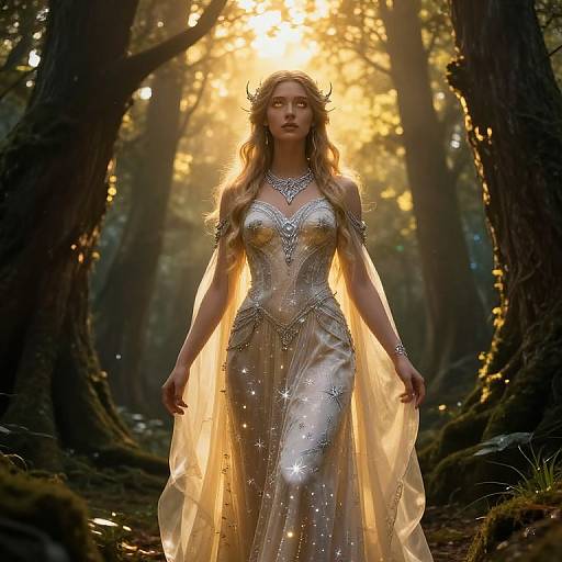 Enchanted Goddess in Golden Grove