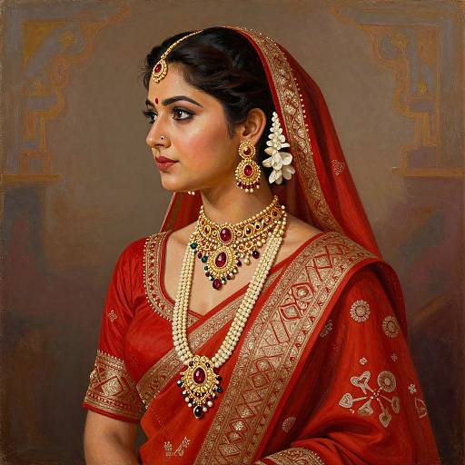 Vibrant Traditional Woman Portrait