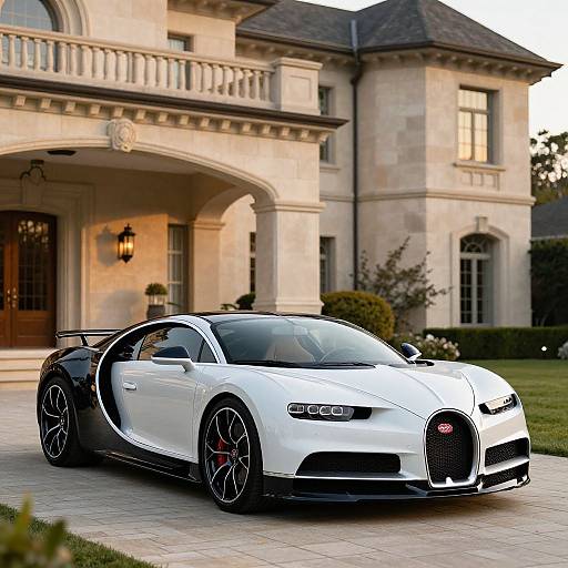 Sleek Bugatti by Elegant Mansion