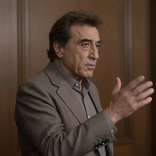 Intense Side Profile of Robert De Niro