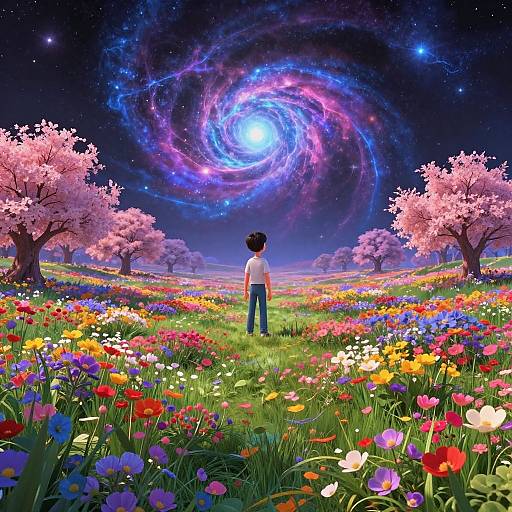 Vibrant Cosmic Springtime Fields