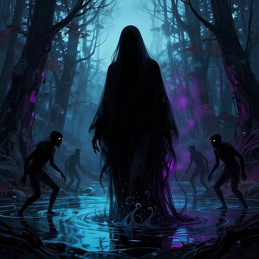 Hyperrealistic Malevolent Wraith Spirit