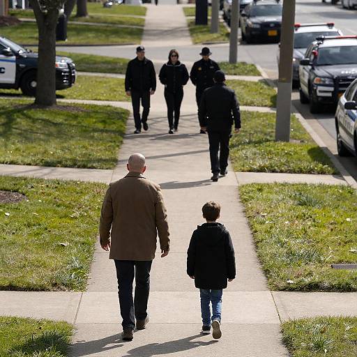 Suburban Street Scene with Shadows