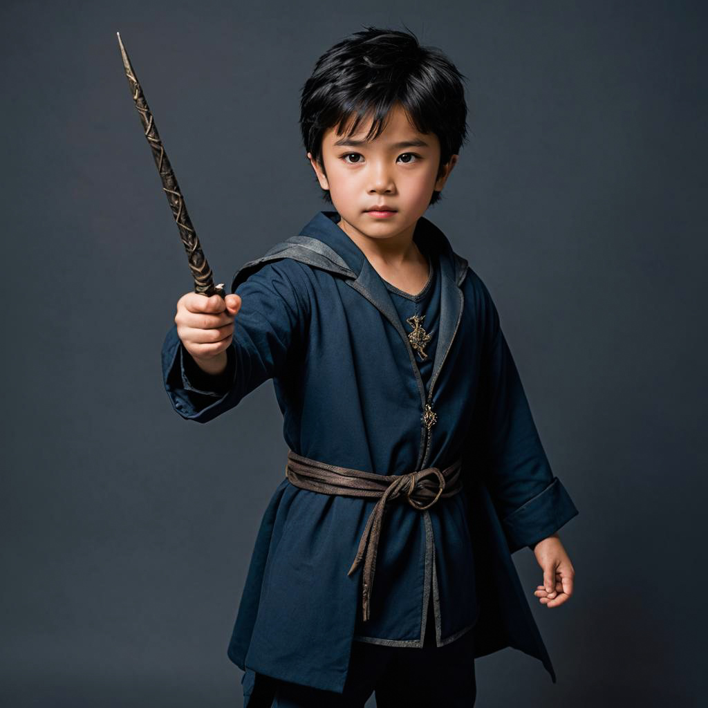 Determined Young Sorcerer Photo Shoot