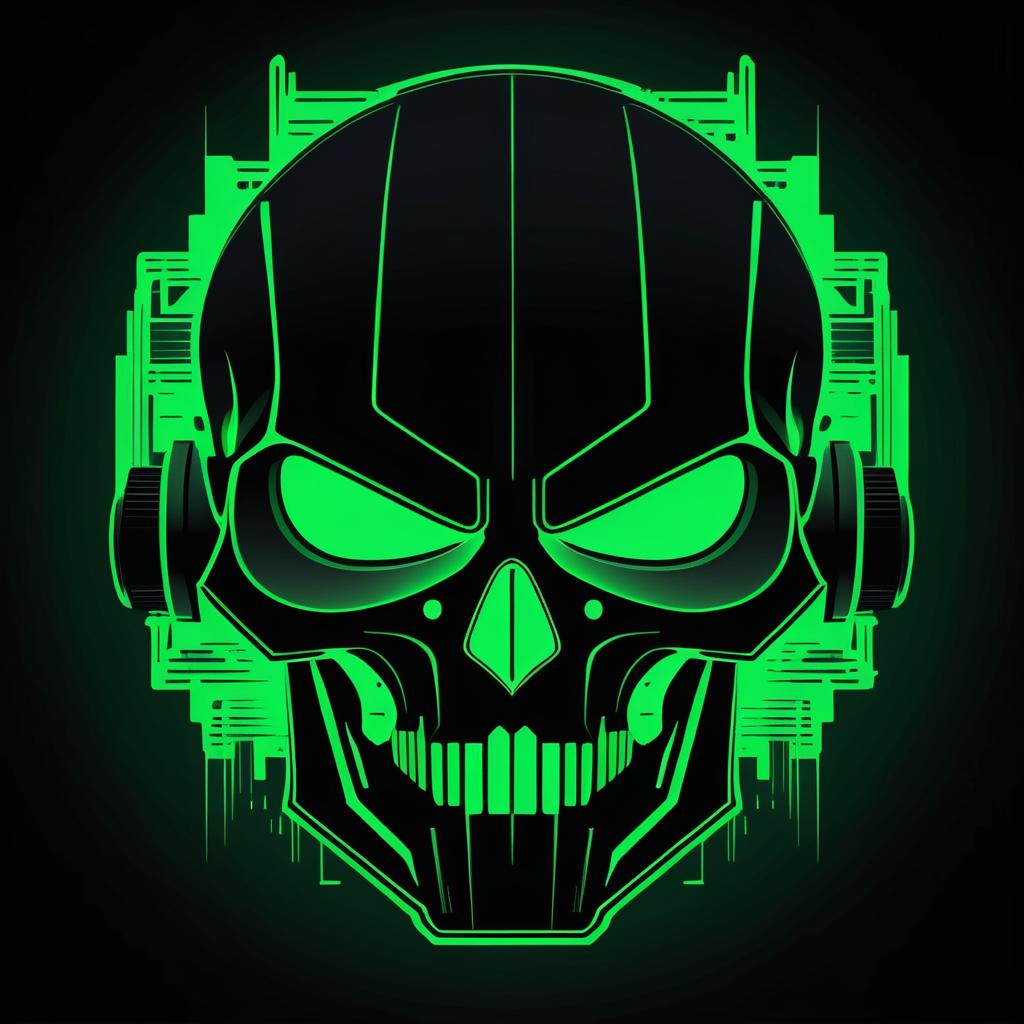 Bold Cyberpunk Skull Design - Envy Theme