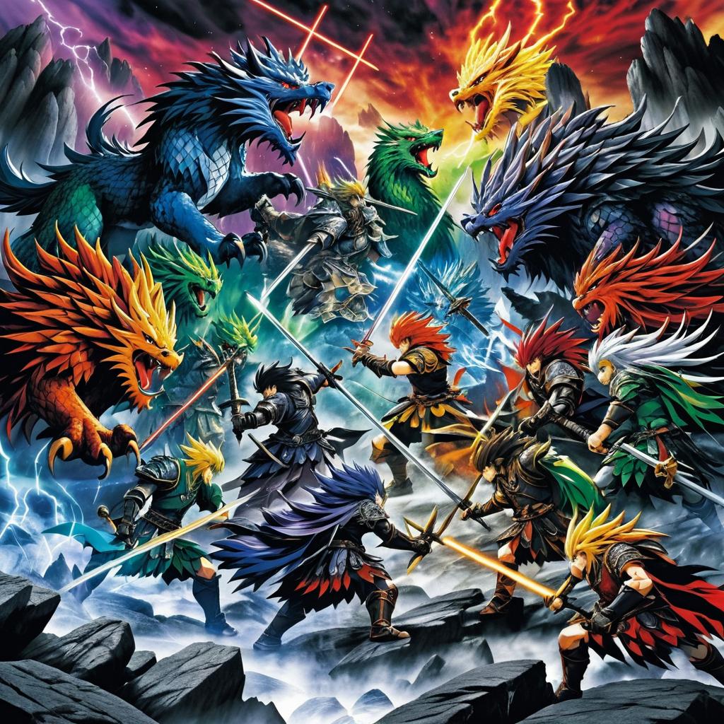 Epic Knight Battle Against Fierce Monsters