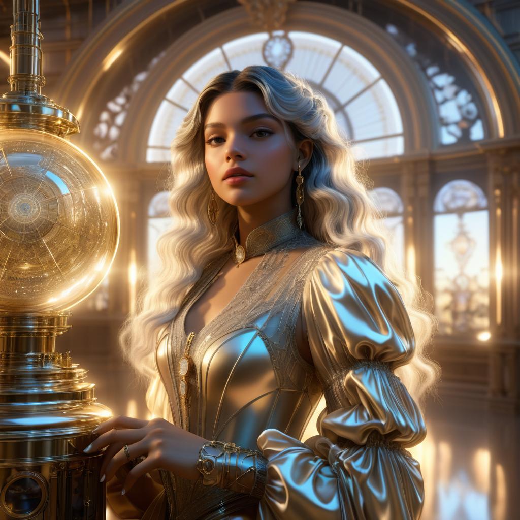 Ethereal Steampunk Portrait: Zendaya & Billie