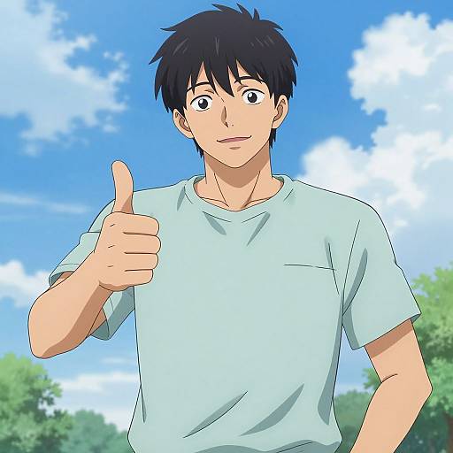 Anime Man Giving Thumbs Up