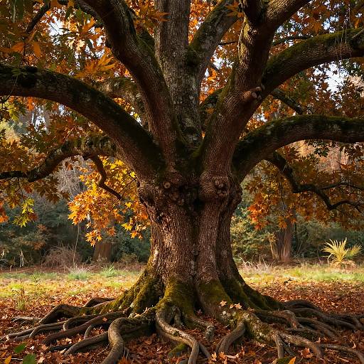 Sycamore Tree in Ancient Forest