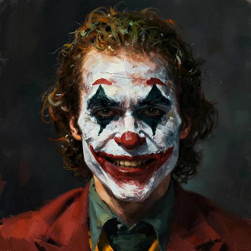 Haunting Joker Makeup Digital Portrait