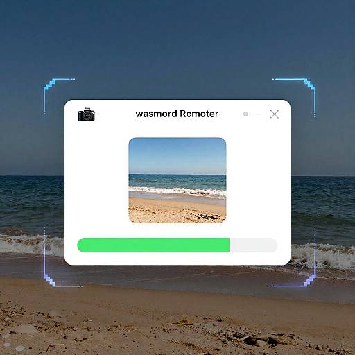 Futuristic Watermark Remover Interface