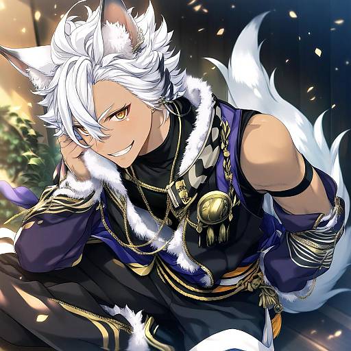 Illustration of Jack howl, twisted wonderland in the style of Miyama-zero