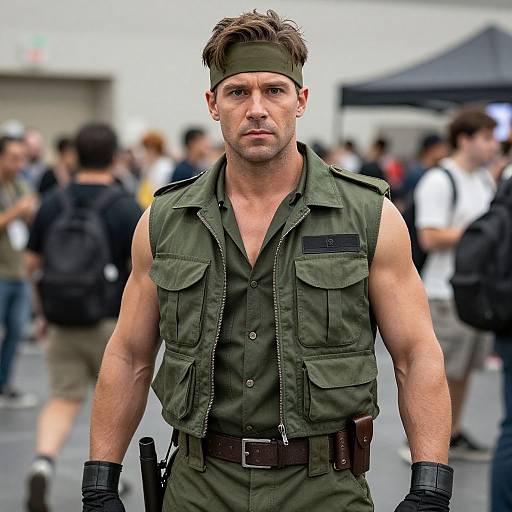 Rambo Cosplay at Festival