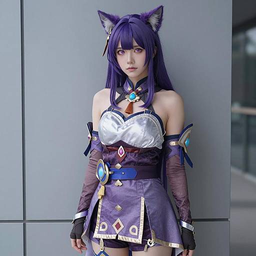 Kiriko Cosplay in Purple Outfit