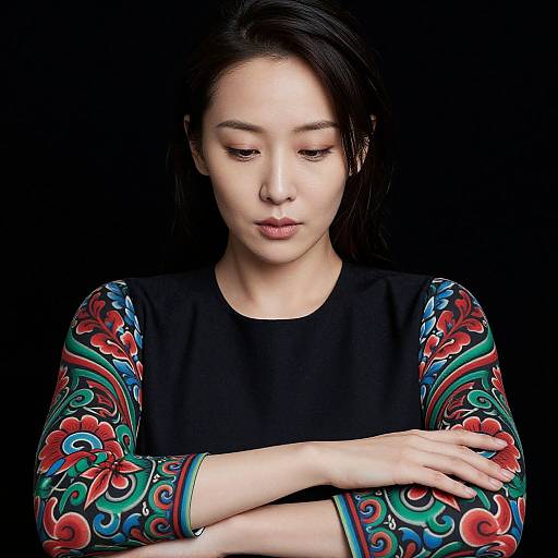 Portrait of Calm East Asian Woman