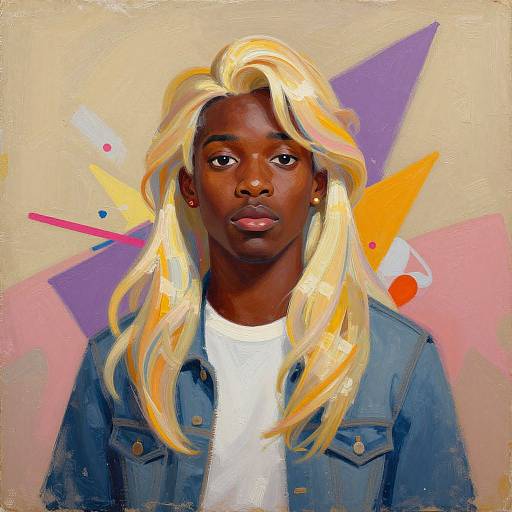 Elsa Retro Style Colorful Portrait