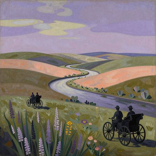 Rolling Plains in O'Keeffe Style