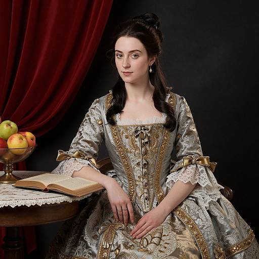 18th-Century Elegant Woman Portrait