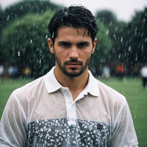 Outdoor Polo Shirt Portrait of a Young Man