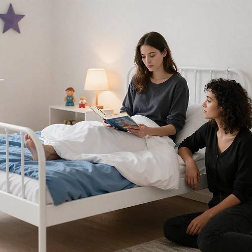 Cozy Night In: Two Women Reading