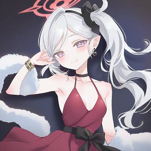 Illustration of Mutsuki (dress) (blue archive), blue archive in the style of Noah (tettsui-sole)