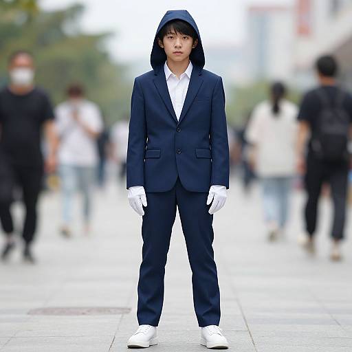 Realistic Outdoor Portrait in Willy Suit