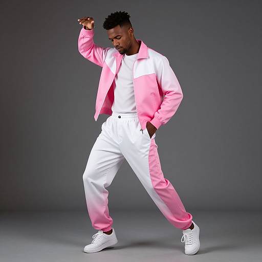 Man Posing in Stylish Dance Attire