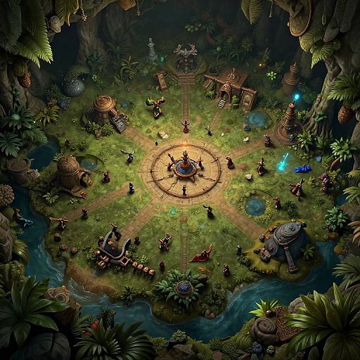 Ultra Realistic Jungle Cave Battlemap