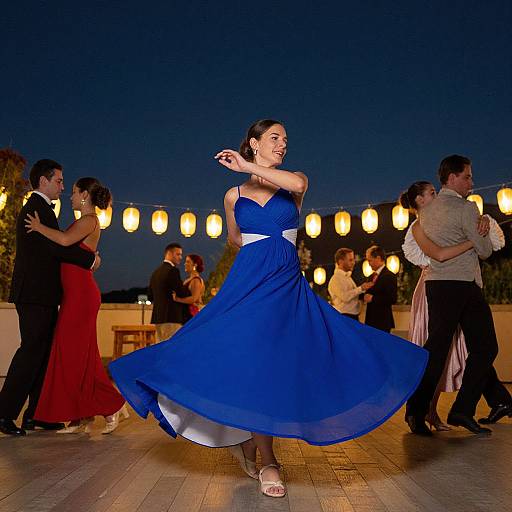 Elegant Dance Under Starry Sky