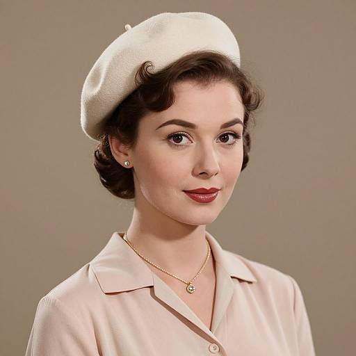 Vintage 1950s Elegant Woman Portrait