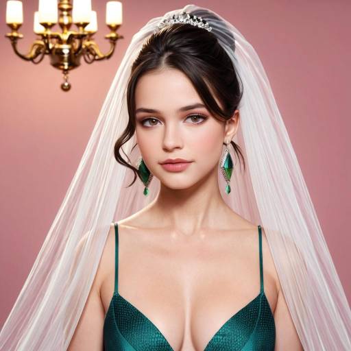 Elegant Woman in Flowing Gown