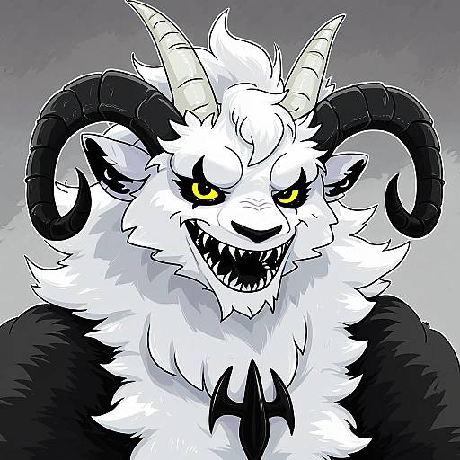 Illustration of Asriel dreemurr, undertale in the style of Yuuka nonoko