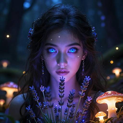 Enchanted Lavender-Eyed Mystic